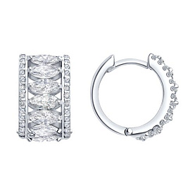 Серьги Diamant - Серебро 925, Фианит (арт. 94-120-00200-1)