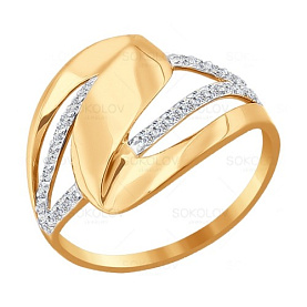 Кольцо SOKOLOV - Золото 585, Фианит (арт. 016769)