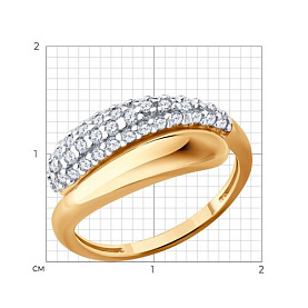 Кольцо SOKOLOV - Серебро 925, Фианит (арт. 93011182)