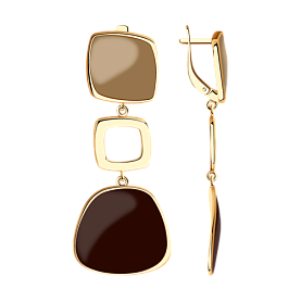 Серьги SOKOLOV - Серебро 925, Эмаль (арт. 93020969)