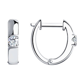 Серьги SOKOLOV - Серебро 925, Фианит (арт. 94025269)