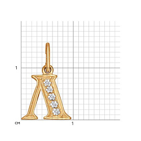 Подвеска SOKOLOV - Золото 585, Фианит (арт. 031097)