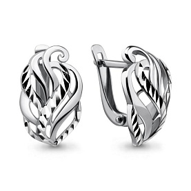 Серьги Аквамарин - Серебро 925 (арт. 33587.5)