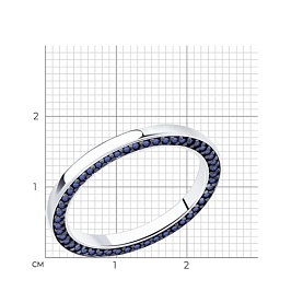 Кольцо SOKOLOV - Серебро 925, Фианит (арт. 94013303)