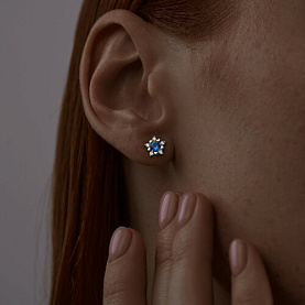 Серьги SOKOLOV - Серебро 925, Фианит (арт. 94024741)