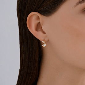 Серьги Diamant - Золото 585, Фианит (арт. 51-120-02852-1)
