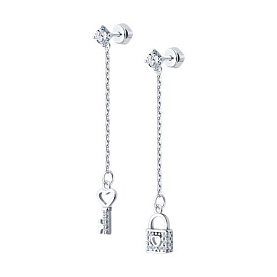 Серьги SOKOLOV - Серебро 925, Фианит (арт. 94026416)