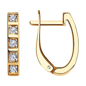 Серьги SOKOLOV - Серебро 925, Фианит (арт. 93022259)