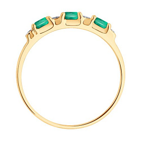 Кольцо SOKOLOV - Серебро 925, Агат, Фианит (арт. 92014582)