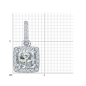 Подвеска SOKOLOV - Серебро 925, Фианит (арт. 94031268)