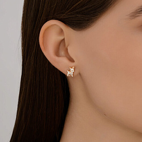 Серьги SOKOLOV - Серебро 925, Эмаль (арт. 93022447)