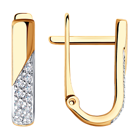 Серьги SOKOLOV - Золото 375, Фианит (арт. 028573-4)