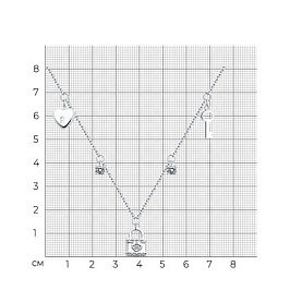 Колье SOKOLOV - Серебро 925, Фианит (арт. 94070966)