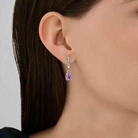 Серьги SOKOLOV - Серебро 925, Аметист (арт. 92023162)