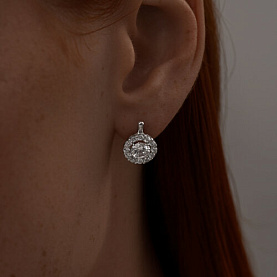 Серьги SOKOLOV - Серебро 925, Фианит (арт. 94025223)