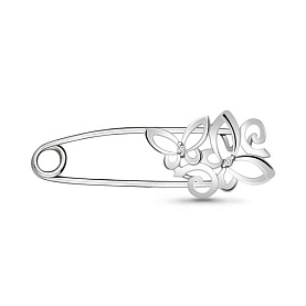 Булавка Аквамарин - Серебро 925 (арт. 72581.5)