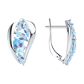 Серьги SOKOLOV - Серебро 925, Топаз (арт. 92022336)