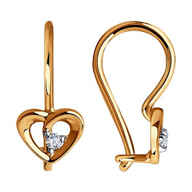 Серьги SOKOLOV - Золото 375, Фианит (арт. 31-120-00748-1)