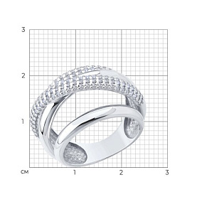 Кольцо SOKOLOV - Серебро 925, Фианит (арт. 94014452)