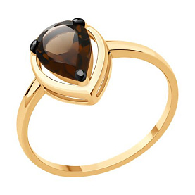 Кольцо SOKOLOV - Серебро 925, Раухтопаз (арт. 92014353)