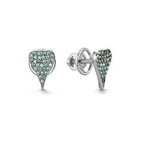 Серьги Дар - Серебро 925, Синтетический муассанит (арт. С-2540рс16139)