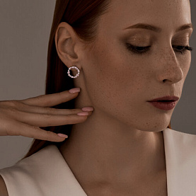Серьги SOKOLOV - Серебро 925, Фианит (арт. 94023516)