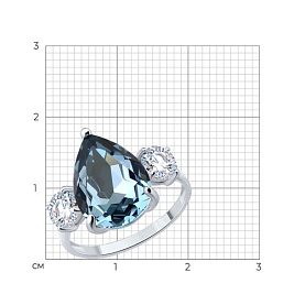 Кольцо SOKOLOV - Серебро 925, Swarovski , Фианит (арт. 94014950)