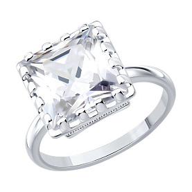 Кольцо SOKOLOV - Серебро 925, Фианит (арт. 94014860)