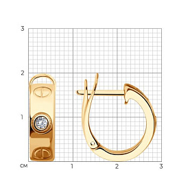 Серьги Diamant - Серебро 925, Фианит (арт. 93-120-02024-1)