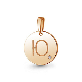 Подвеска Аквамарин - Серебро 925, Фианит (арт. 24612.6)