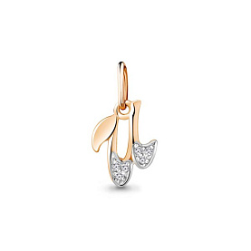 Подвеска Аквамарин - Серебро 925, Фианит (арт. 23174А.6)