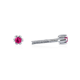 Серьги Platinum Lab. - Платина 950 (арт. ПС-001Р-01)