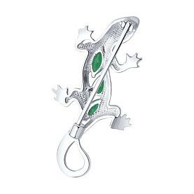 Брошь SOKOLOV - Серебро 925, Агат, Фианит (арт. 92040104)