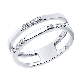 Кольцо SOKOLOV - Серебро 925, Фианит (арт. 94013844)