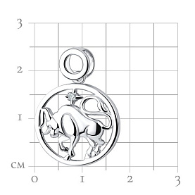 Подвеска Talant - Серебро 925, Фианит (арт. 55-72-0001-27885)