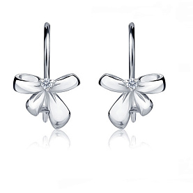 Серьги Platinum Lab. - Платина 950, Бриллиант (арт. ПС-029-01)