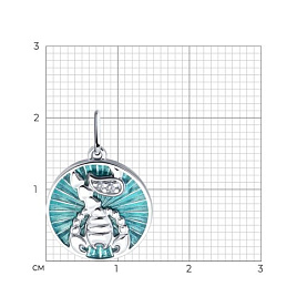 Подвеска Diamant - Серебро 925, Фианит, Эмаль (арт. 94-130-02329-1)