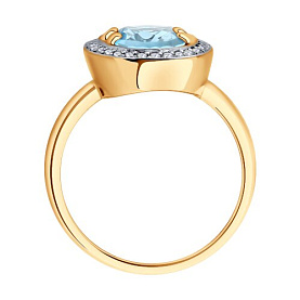 Кольцо SOKOLOV - Золото 585, Фианит (арт. 716426)