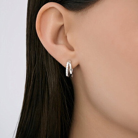 Серьги SOKOLOV - Серебро 925, Фианит (арт. 94027189-91)